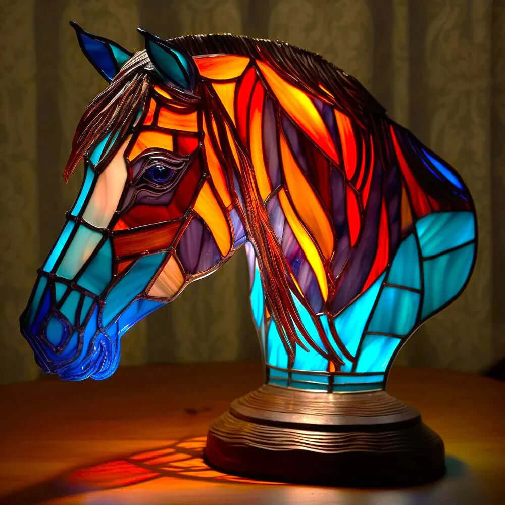 Buntglas Tiffany Tierlampe Nachttischlampe Dekoleuchte