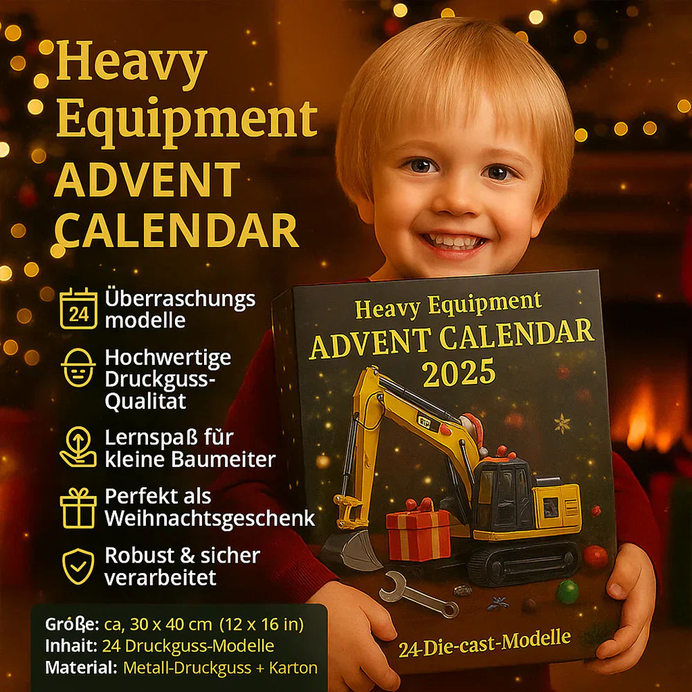 Baumaschinen-Adventskalender 2025 mit 24 Druckgussmodellen