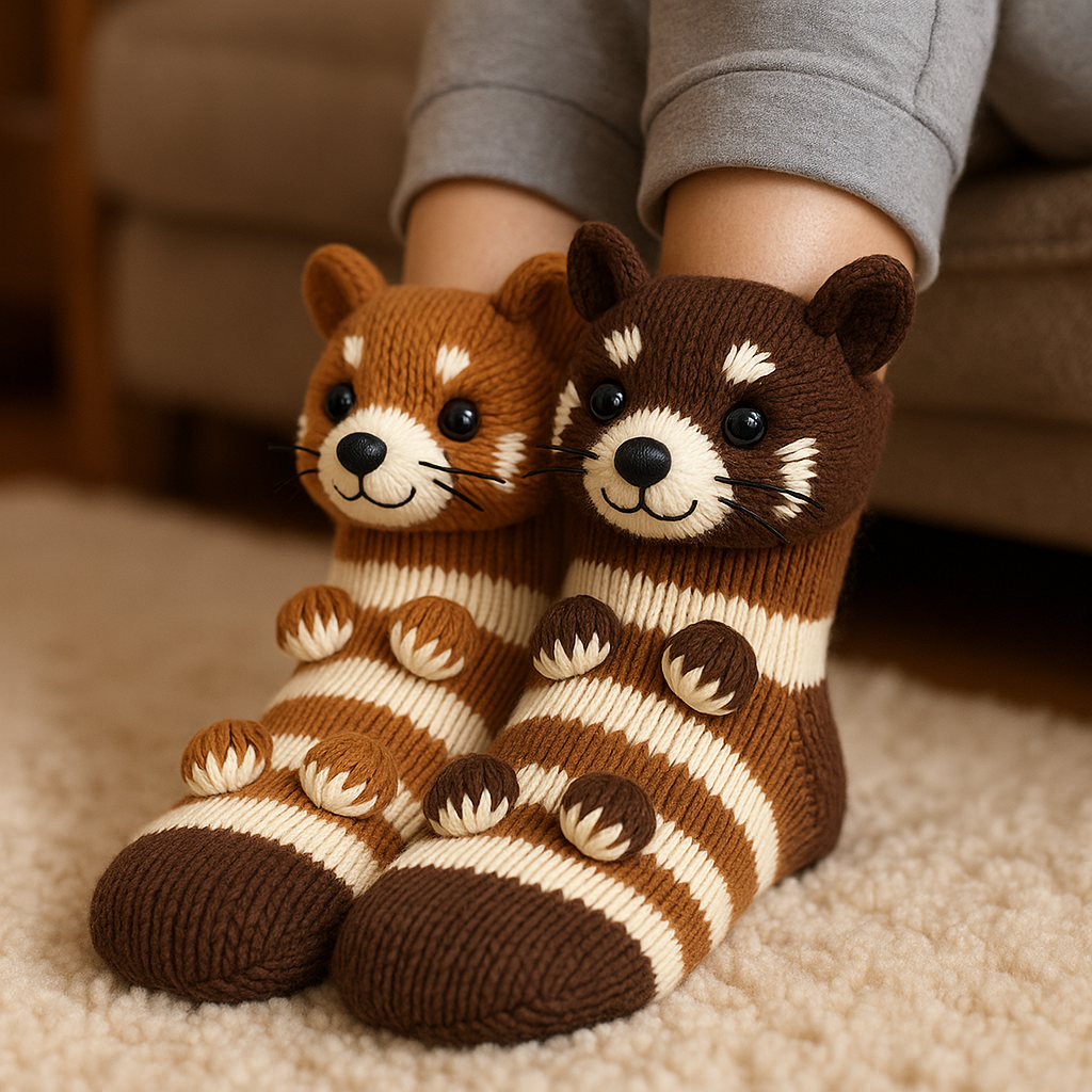 Gemütliche Socken Winter Rutschfeste Haussocken Plüsch Unisex
