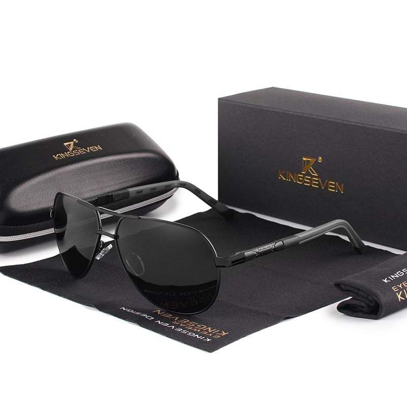 Herren Vintage Aluminium Polaroid Sonnenbrille