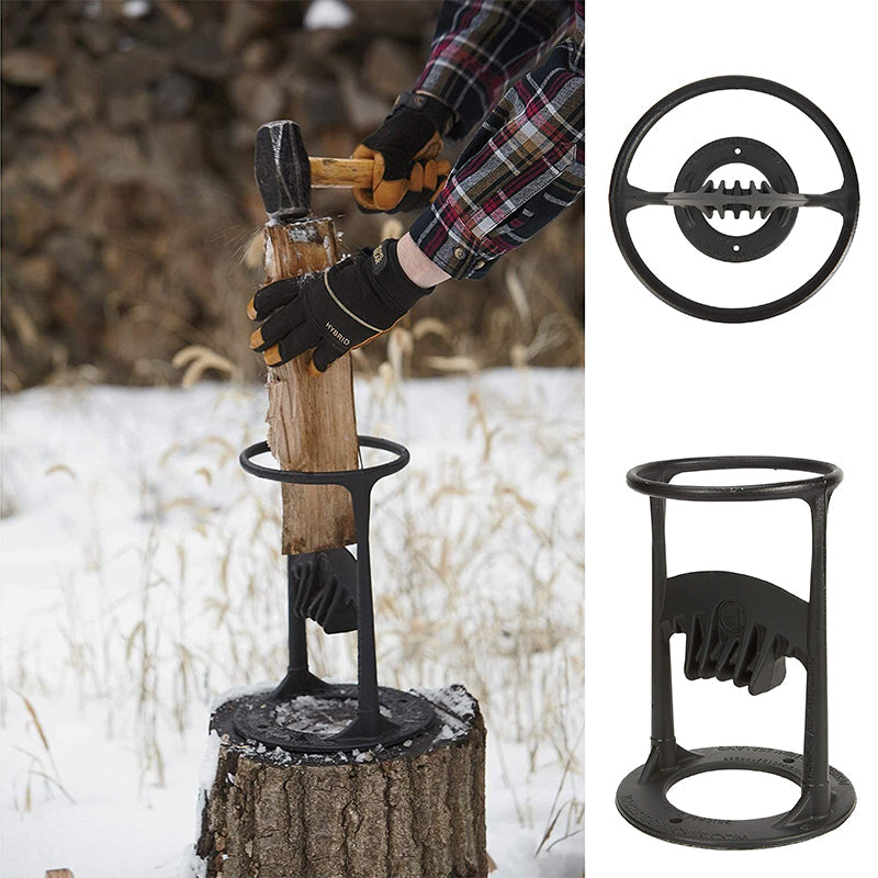 Holzspalter TitanSplit – Sicheres Holzspalten aus Gusseisen für Kamin und Camping