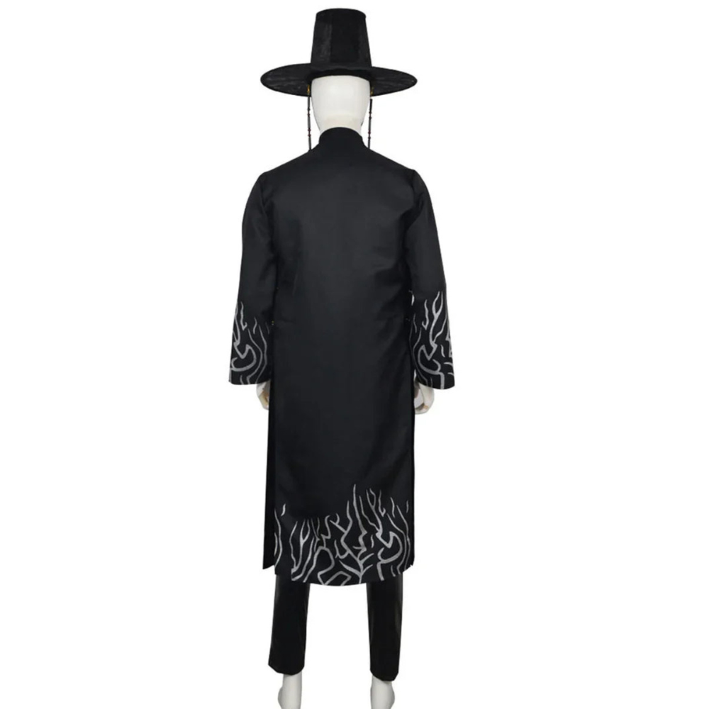 Kinder schwarzes Cosplay-Outfit-Set Kostüm