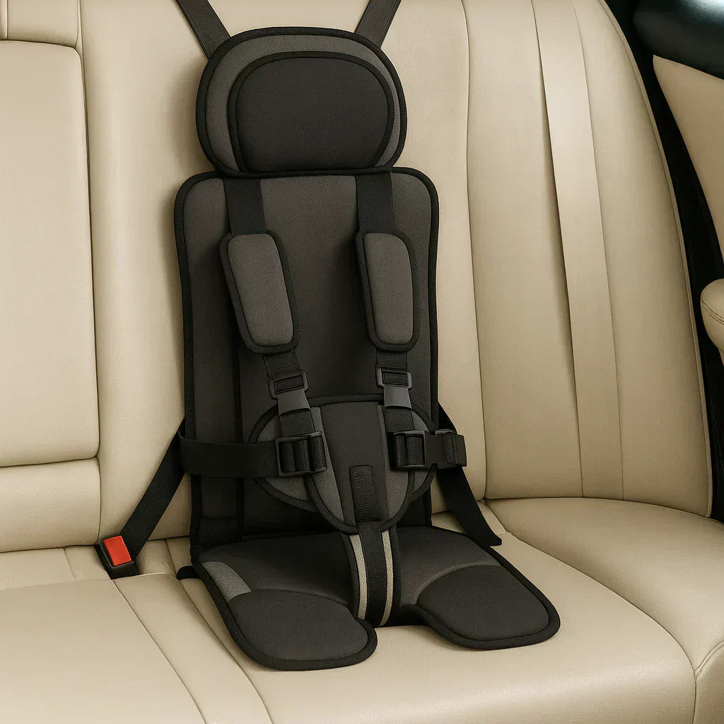Tragbarer Autositz mit Sicherheitsgurt aus Polyester
