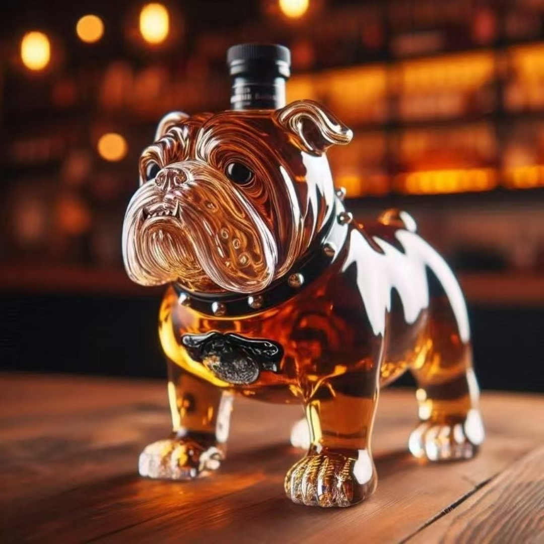 Kristall Whiskey Dekanter Hund Glas Dekanter