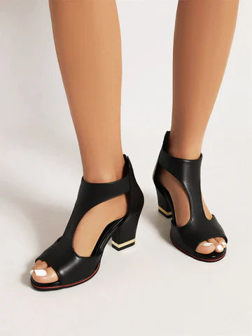 Leder Orthopädische Absatzsandalen