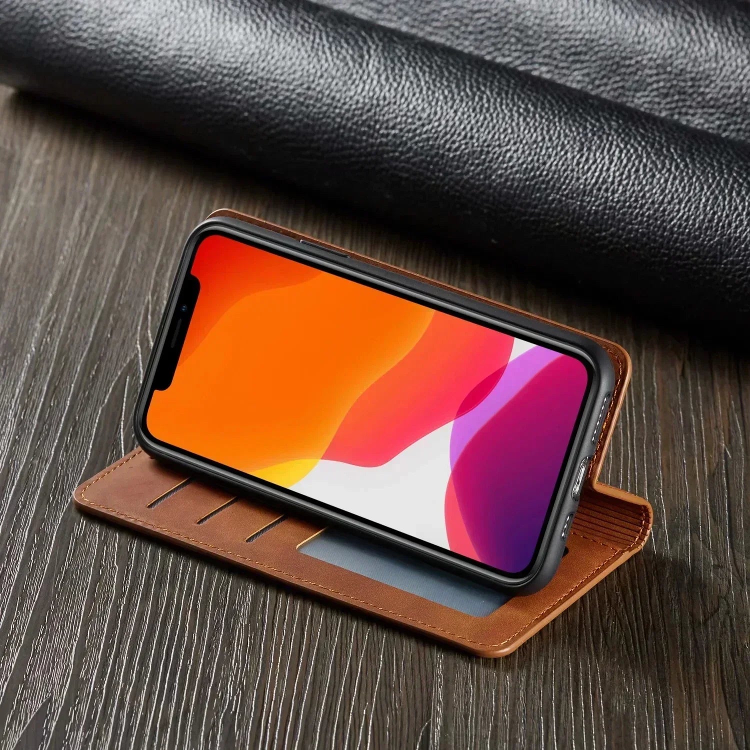 Ripob | iPhone Hülle: Magnetisches Leder Wallet für stilvollen Schutz