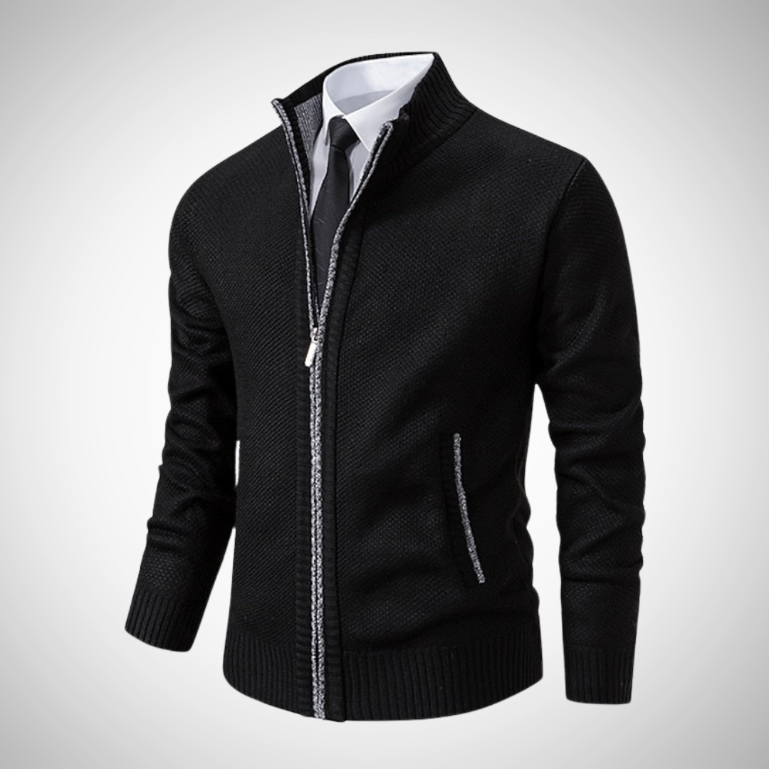 Herren Zip-Pullover – Stilvoller Strickpullover für Arbeit und Freizeit
