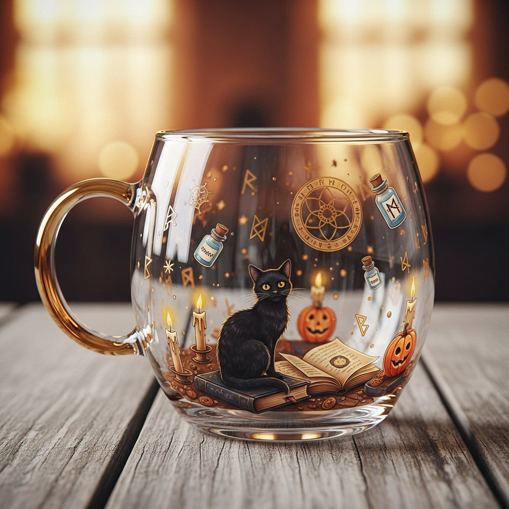 Weihnachtliche Tischdekoration Glasbecher Festliche Wintertasse