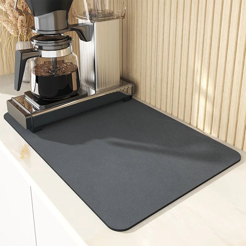 Abtropfmatte für Spüle | Kaffeemaschinenmatte | Rutschfeste Küchenmatte | CleanSurface
