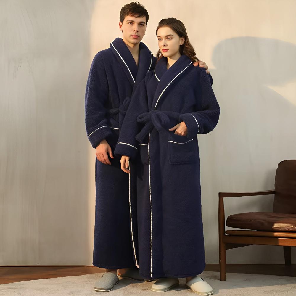 Bademantel für Männer und Frauen | Fleece-Bademantel | Comfyra