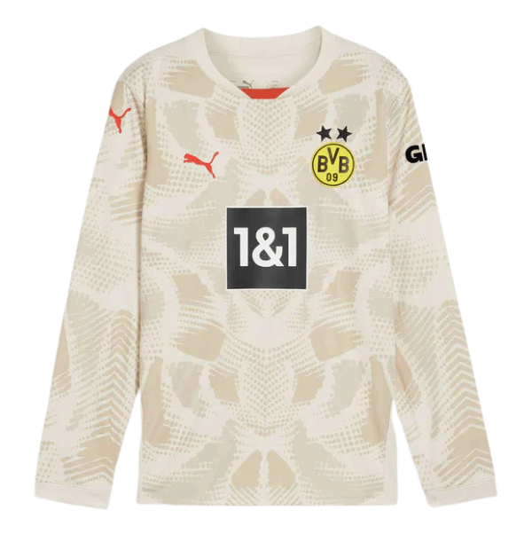 BVB BORUSSIA DORTMUND Goalkeeper Jersey Kids Beige 24 / 25