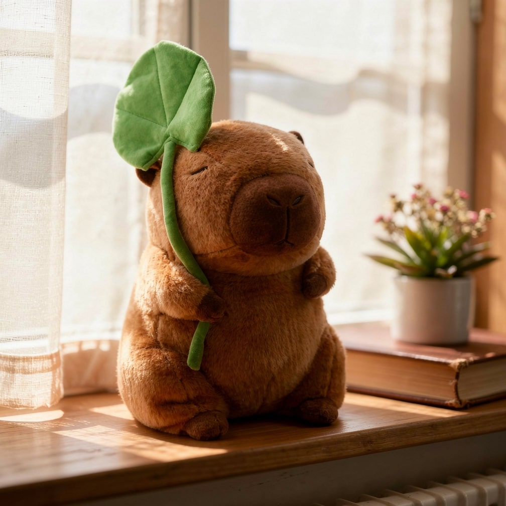 Capybara Plüschspielzeug für Babys, Kinder und Erwachsene | Süßes Plüschtier | Weiches Spielzeug | CapySnug