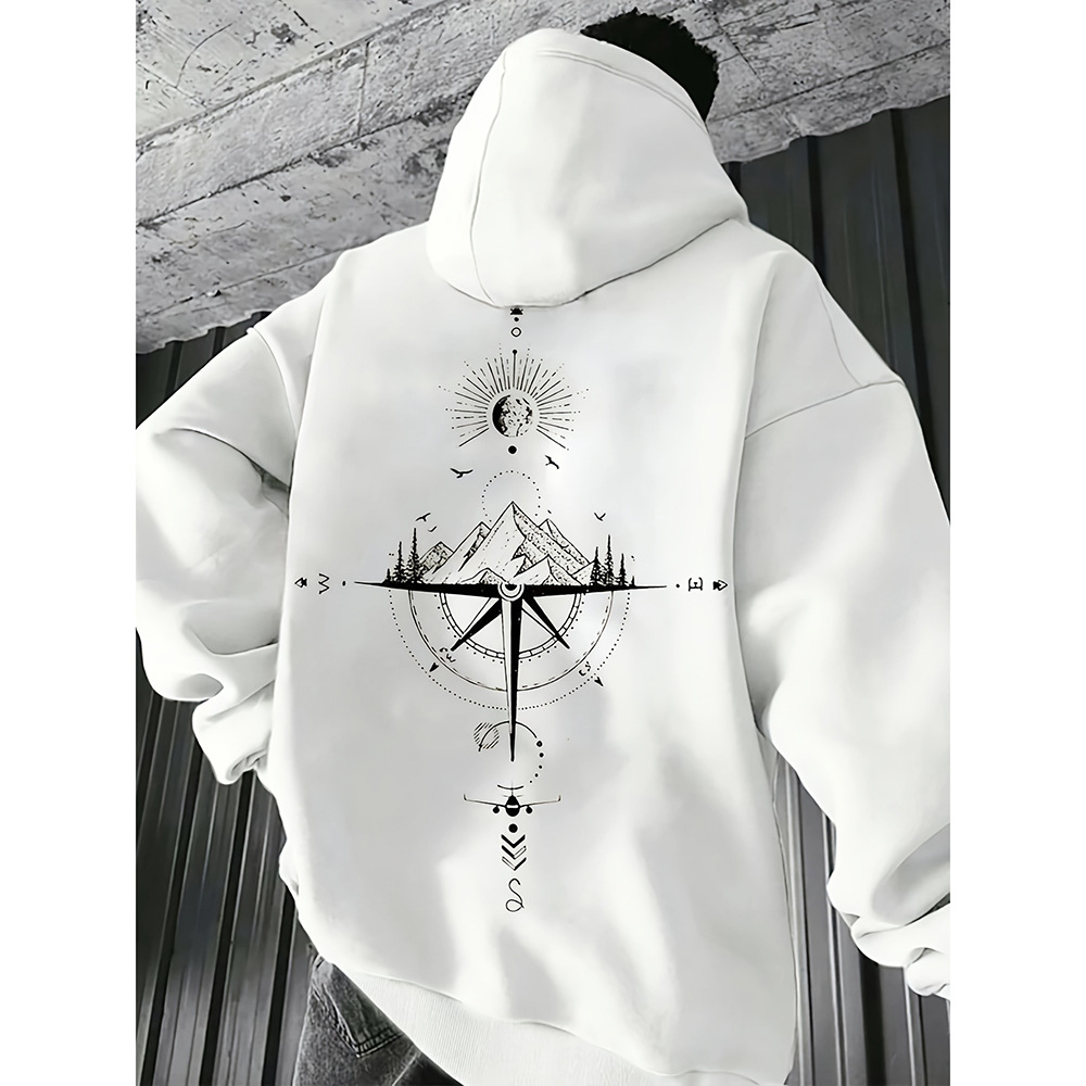 Herren Hoodie | Komfort, Stil und ein mutiges Kompass-Design