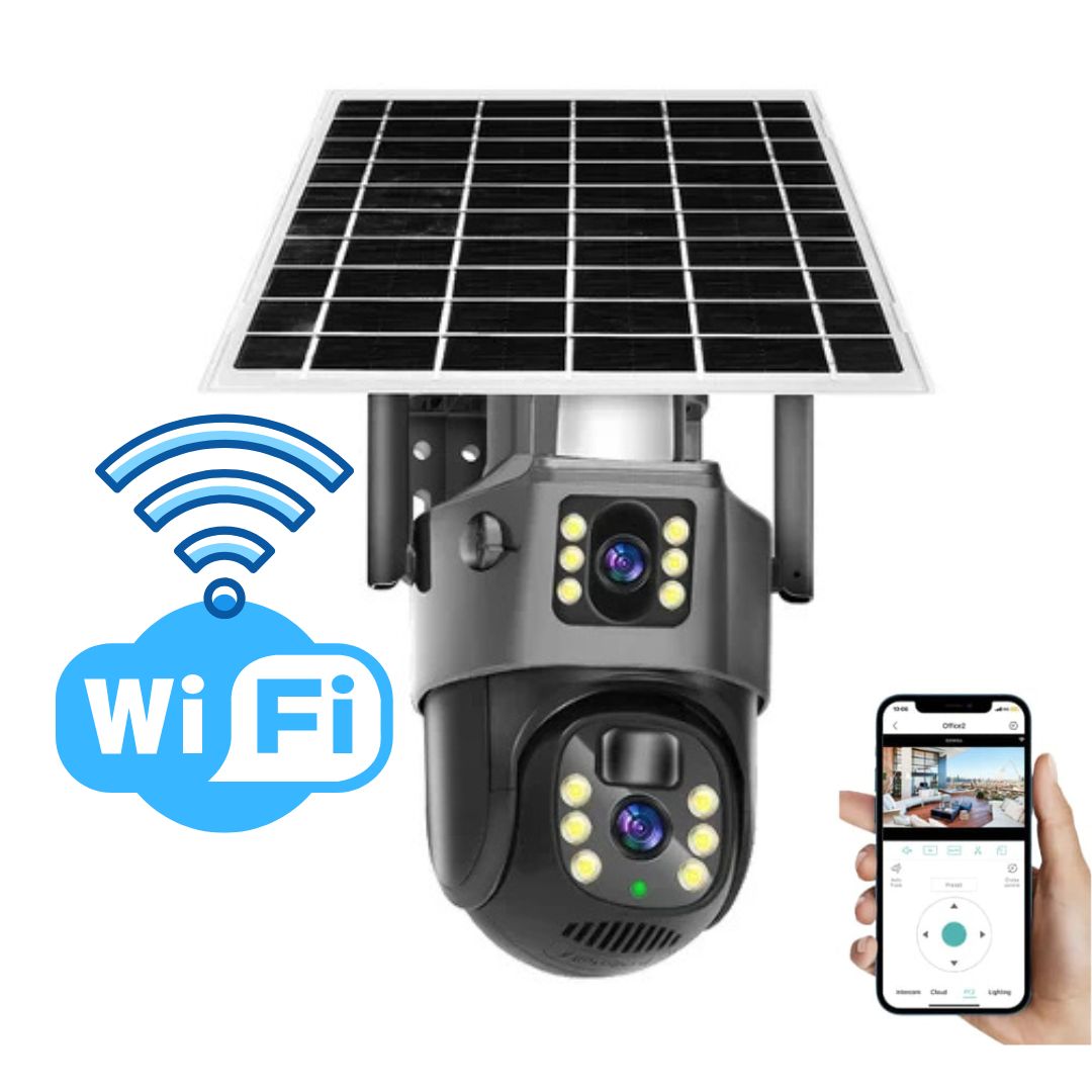 4K Sicherheitskamera mit Solarpanel