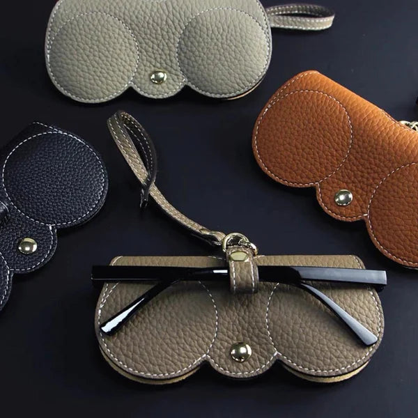 Ripob | ShadeShield Weicher Leder Sonnenbrillenetui