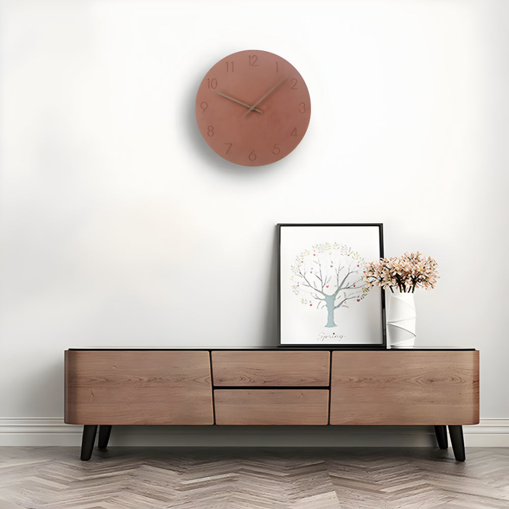Wanduhr Holz Modern Minimalistisches Design