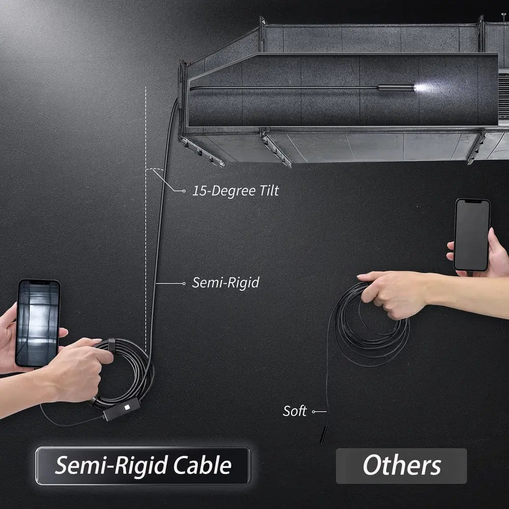 Endoskop mit Kamera | Inspektionskamera für Smartphone mit 5 m Kabel | IntraView