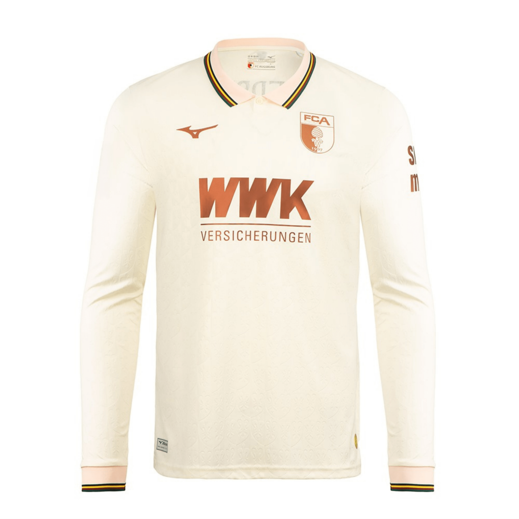 FCA FC AUGSBURG FUGGERSTADT Herren Langarmtrikot Creme 25 / 26