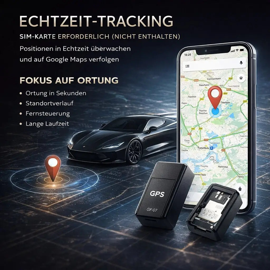 GPS Tracker für Auto | Mini GPS Tracker ohne Abo | Locaro