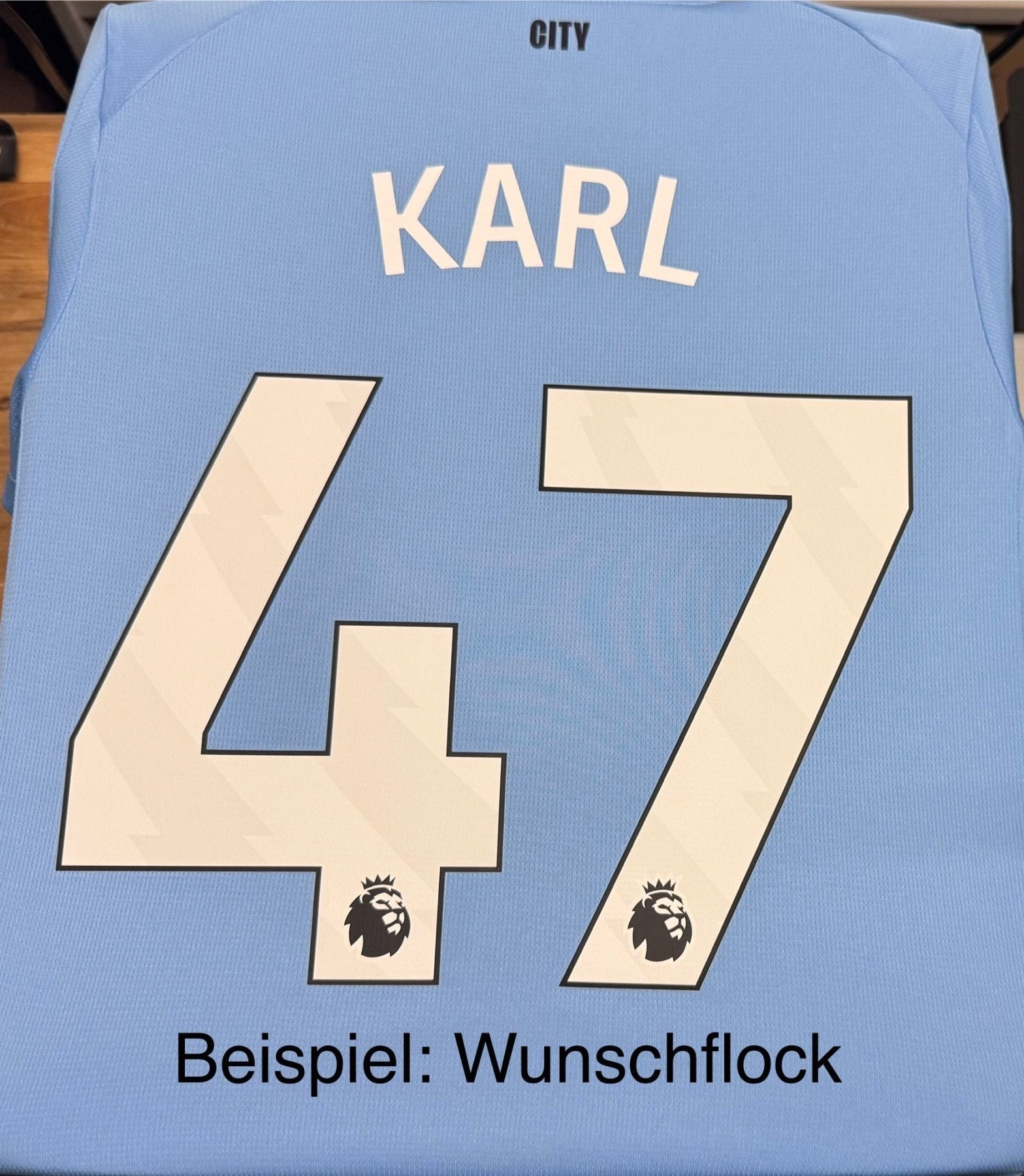 MCFC MANCHESTER CITY AUTHENTIC Home Jersey Men 25 / 26