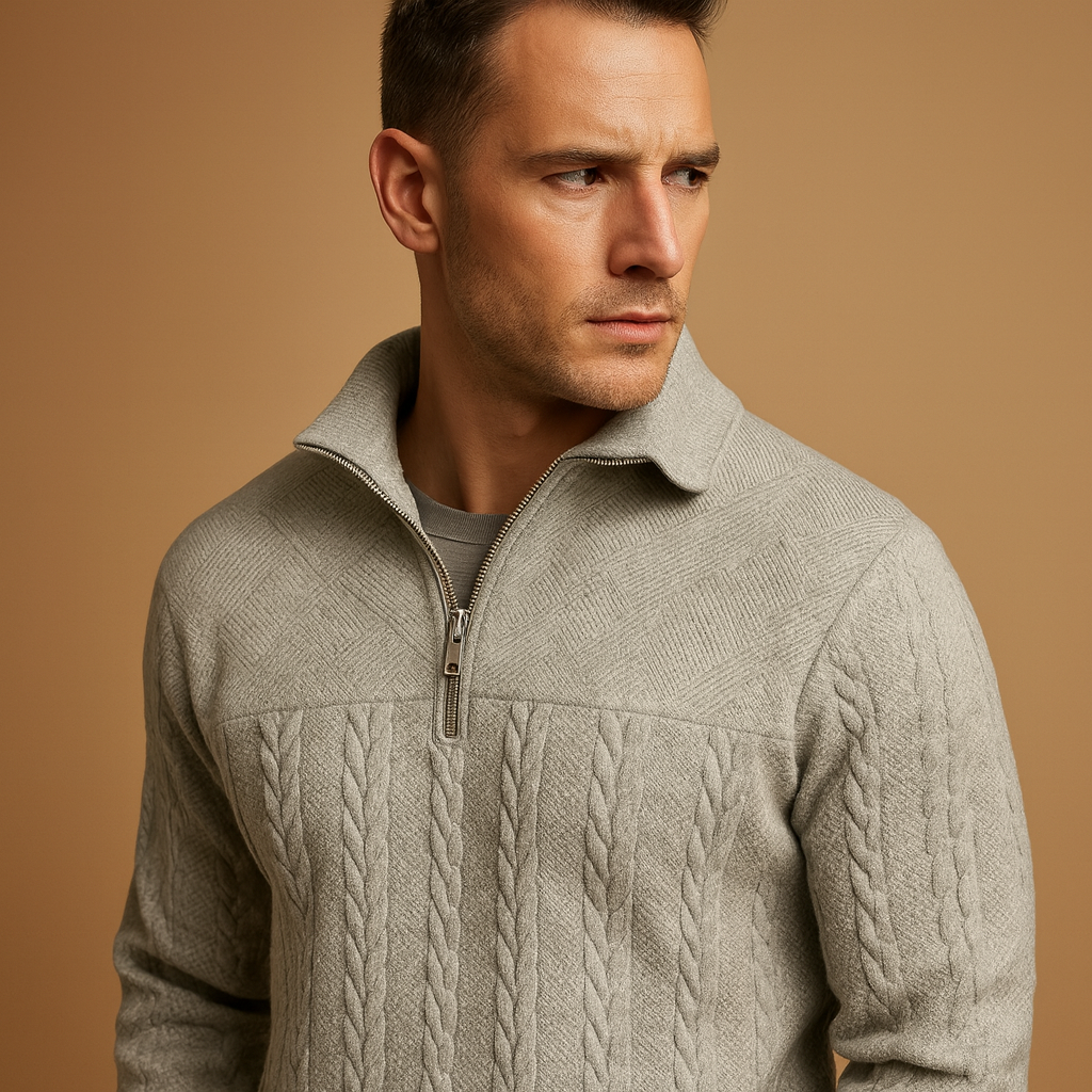 Herren Viertelzip-Pullover – Lässige Passform und zeitloser Stil