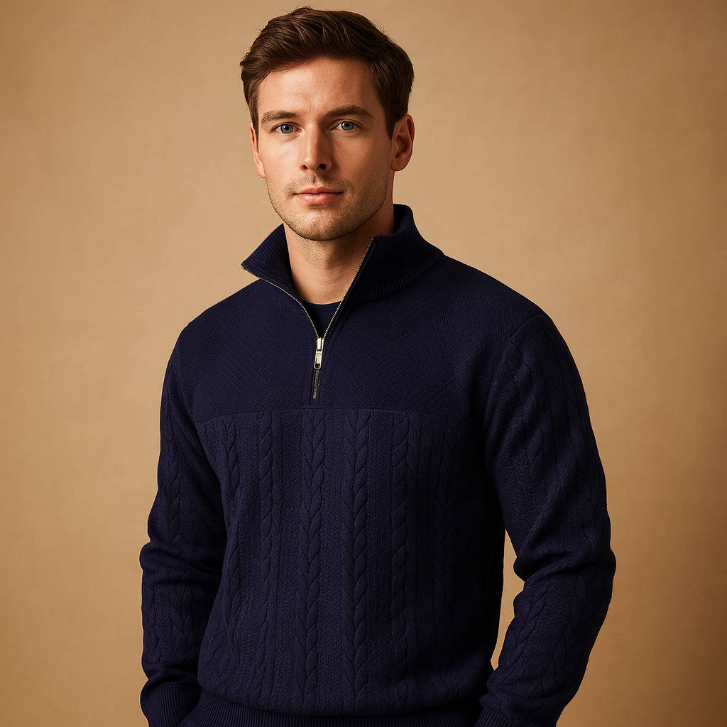 Herren Viertelzip-Pullover – Lässige Passform und zeitloser Stil