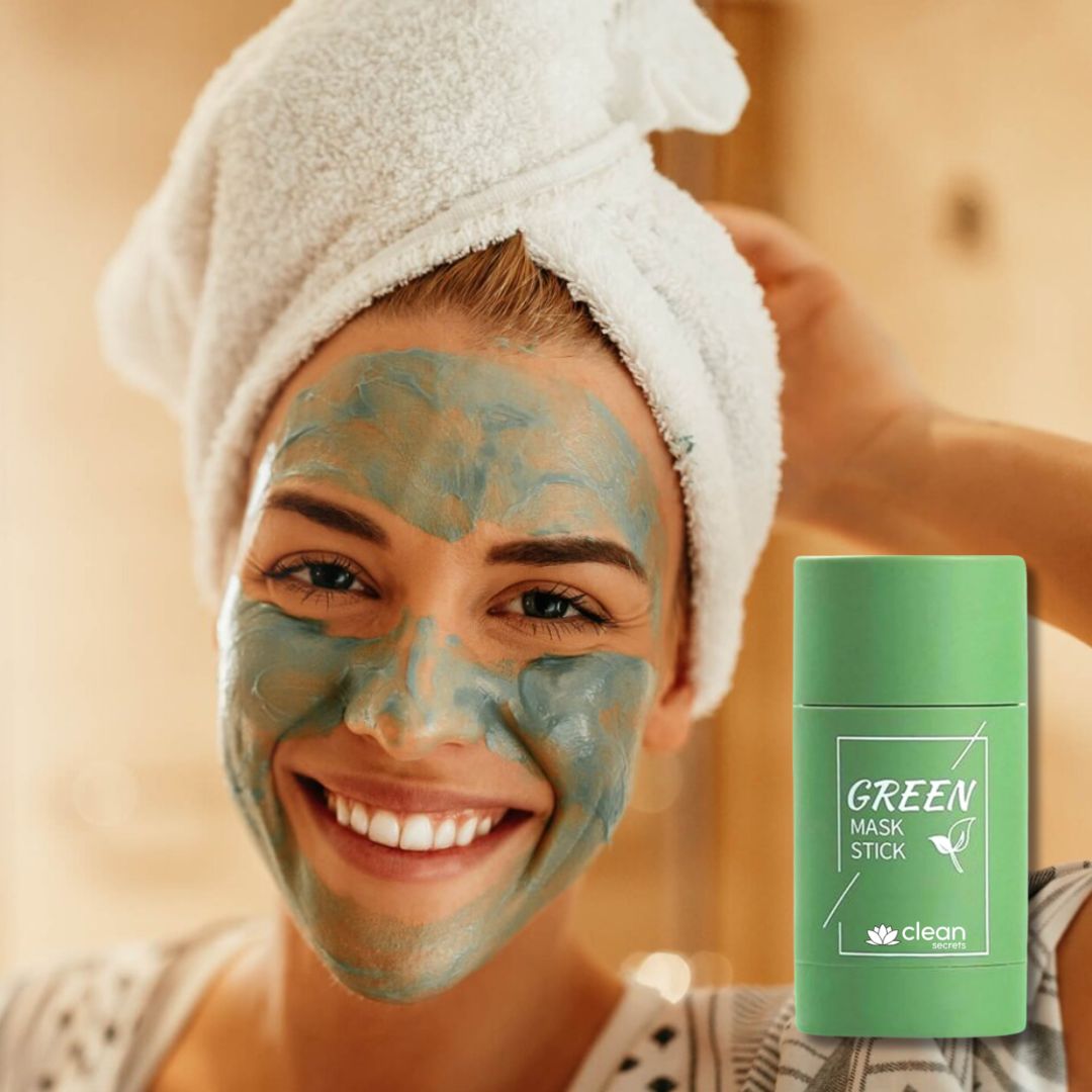 Reinigungsmaske Stick für die Gesichtsreinigung | Naturkosmetik mit Grüntee-Extrakt zur Hautpflege | LumiHaut