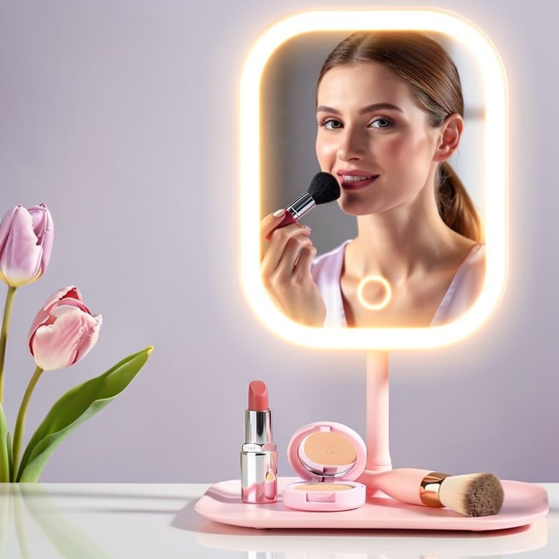 Makeup-Spiegel mit Licht | LED-Kosmetikspiegel mit Beleuchtung | Beautiq