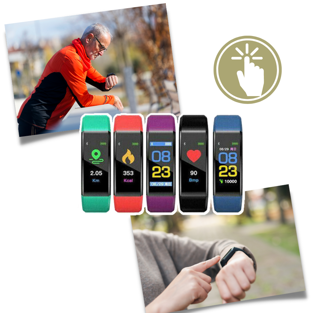 Ripob | Senioren Smartwatch | Herzfrequenz & Blutdruck Immer im Blick