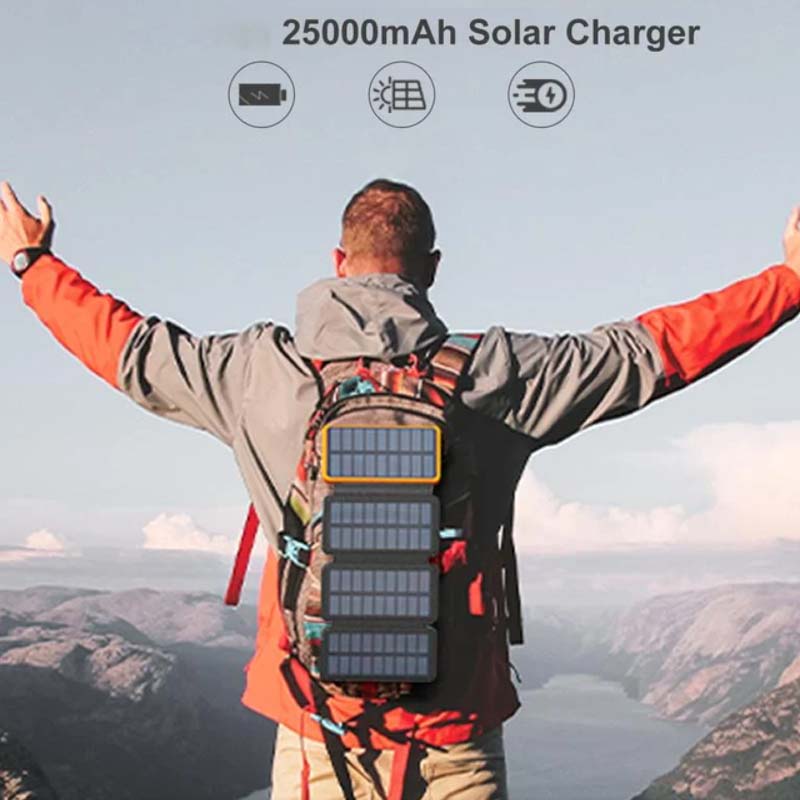 PowerFold | Tragbare faltbare wasserdichte Solar-Powerbank