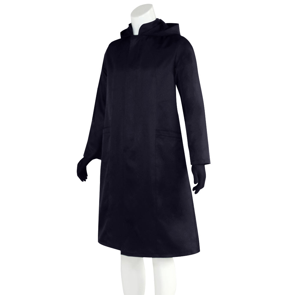 Schwarzes Kapuzenkostüm Unisex Outfit