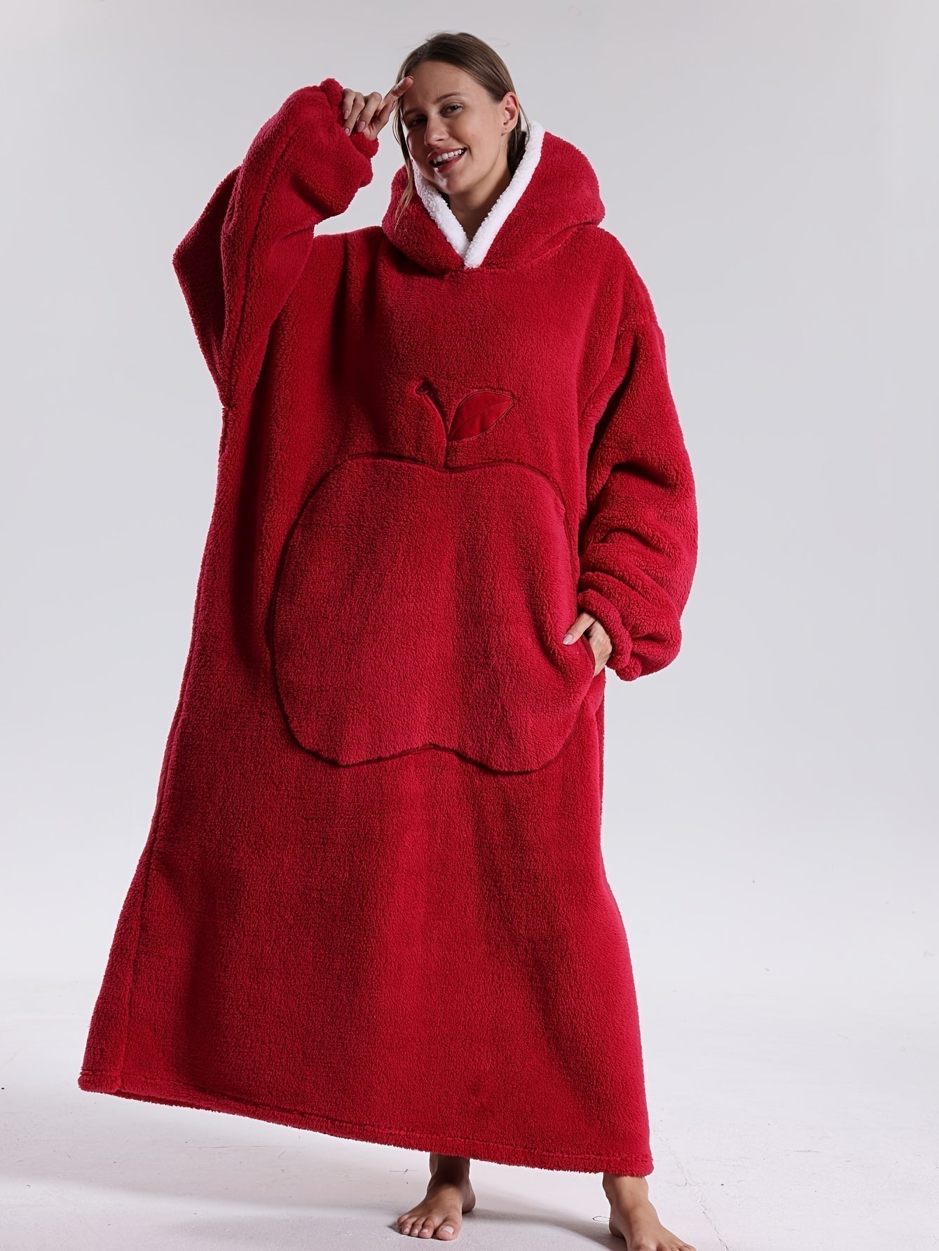 Kapuzendecke | Decke mit Ärmeln | Tragbare Decke Hoodie | WarmHood